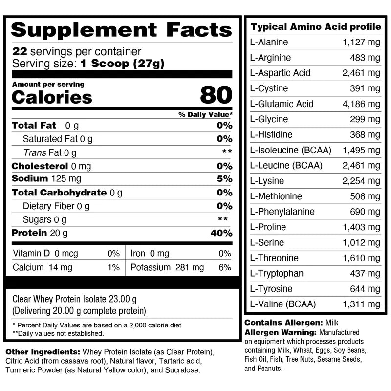 Clear Protein Isolate