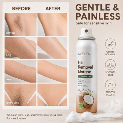 SVELTA Korean Bikini Hair Removal Cream Mousse Kit for Sensitive Skin