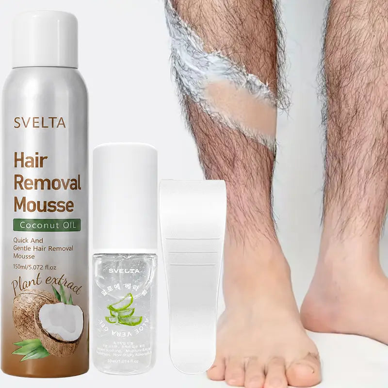 SVELTA Korean Bikini Hair Removal Cream Mousse Kit for Sensitive Skin