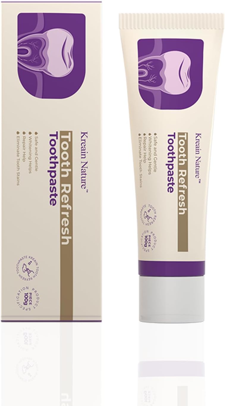 Whitening Toothpaste, Natural Oral Care Tooth Refresh Toothpaste, Helps Remove Coffee, Tea & Wine Stains, 3.5 Oz Tube, 1 Pack