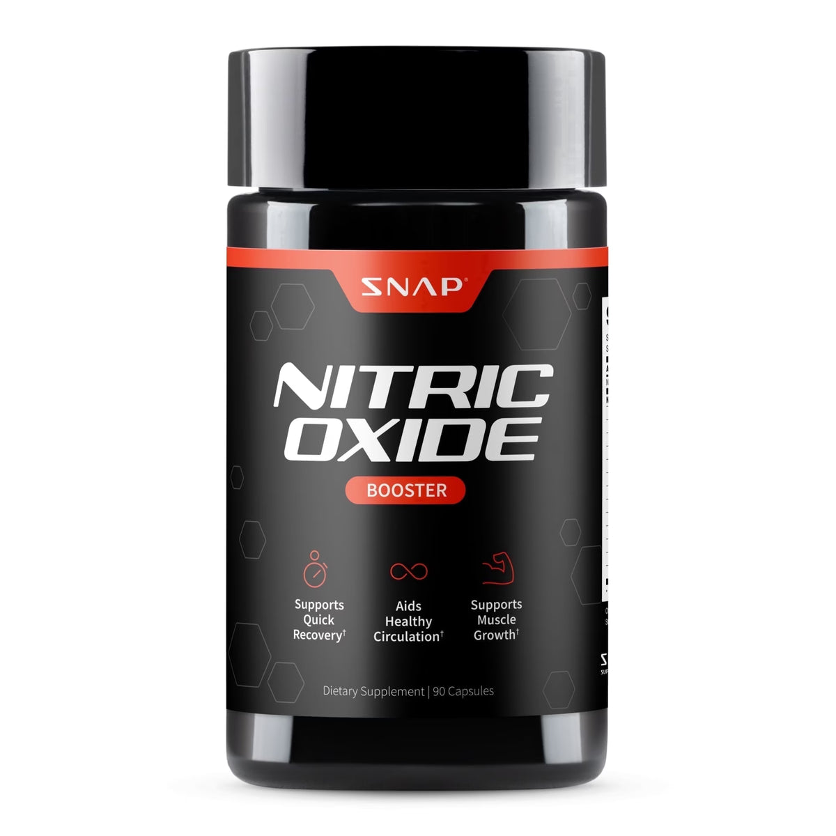 Snap Supplements Nitric Oxide Booster for Men & Women, 60 Vegan Capsules