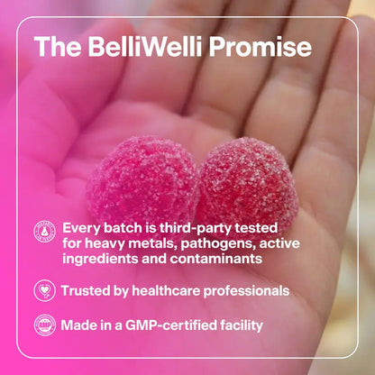 BelliWelli Daily Fiber Watermelon Gummies 120ct - 5g Fiber per Serving with Probiotics & Collagen for Digestion Regularity & Constipation Support Digestive Wellness